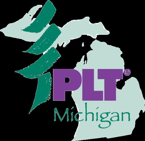 Project Learning Tree Michigan logo with purple text and tree graphic