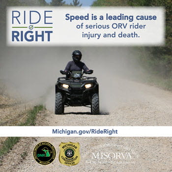 Speed is a leading cause of serious ORV rider injury and death