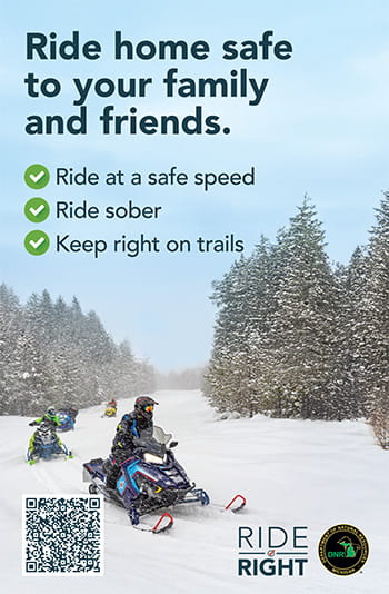 Thumbnail view of Ride Right snowmobile poster
