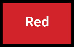 Red flag with the word red