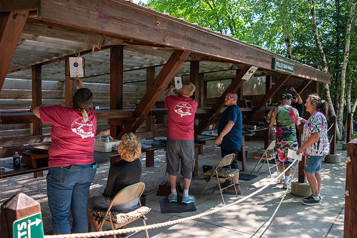 The shooting range at the Pocket Park