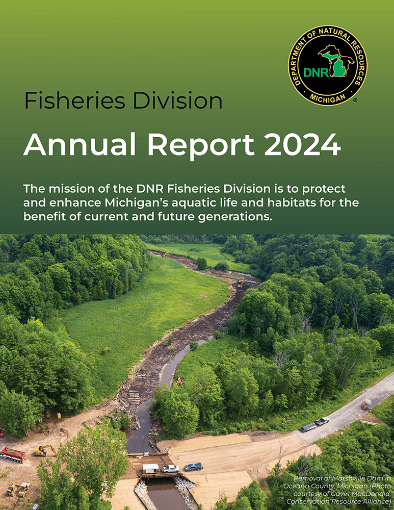 Michigan DNR Fisheries 2024 Annual Report cover image