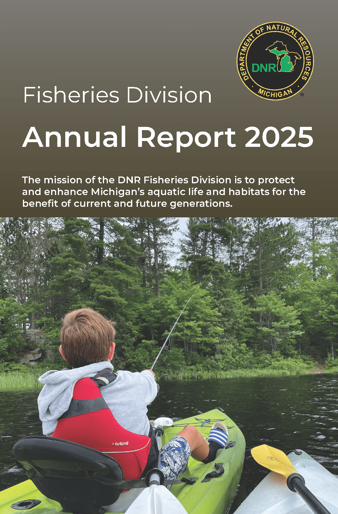 Cover of the 2025 Fisheries Division Annual Report