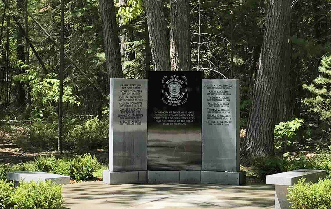 Memorial in the woods