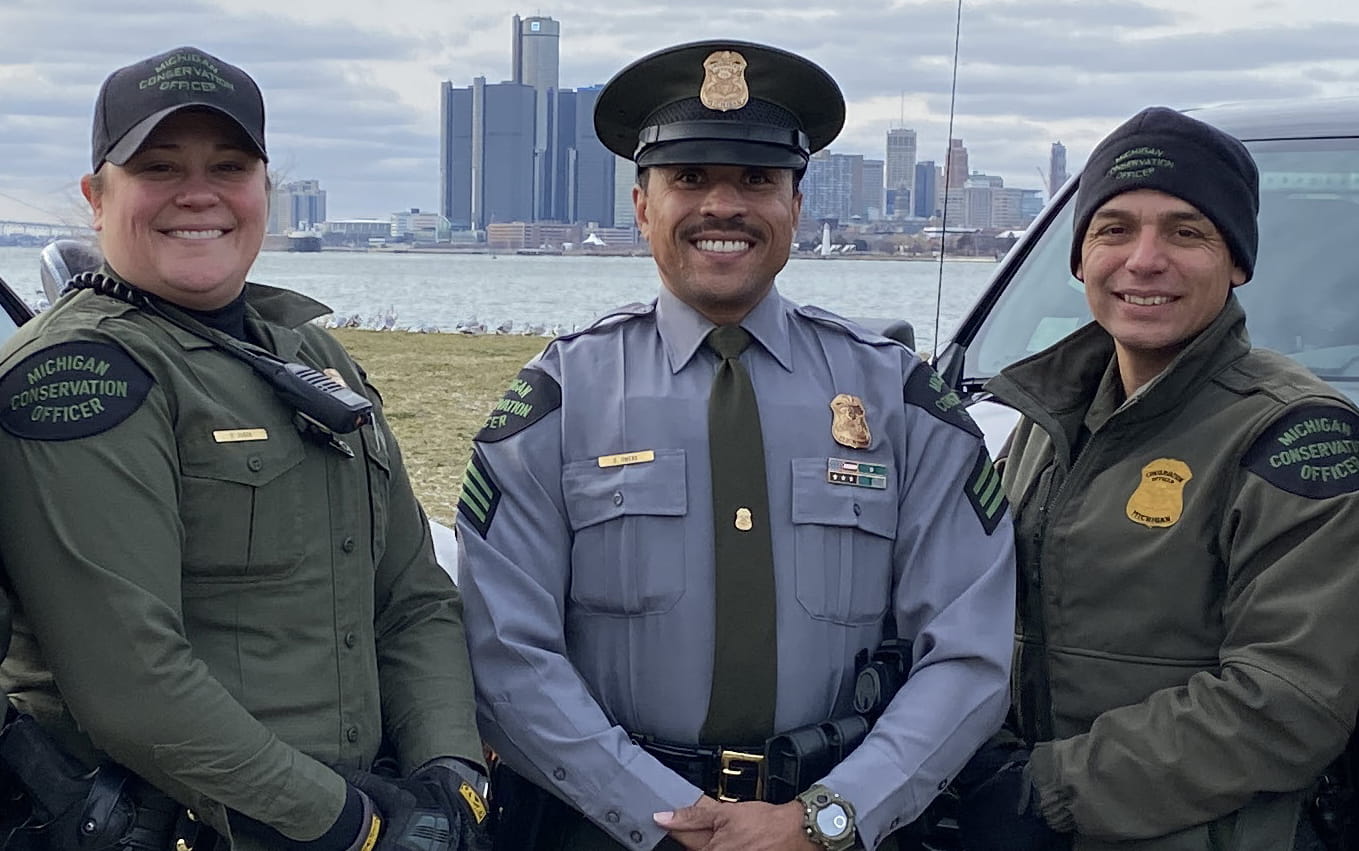 Three conservation officers