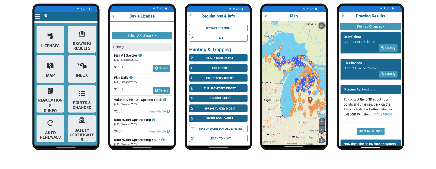 Hunt Fish mobile app