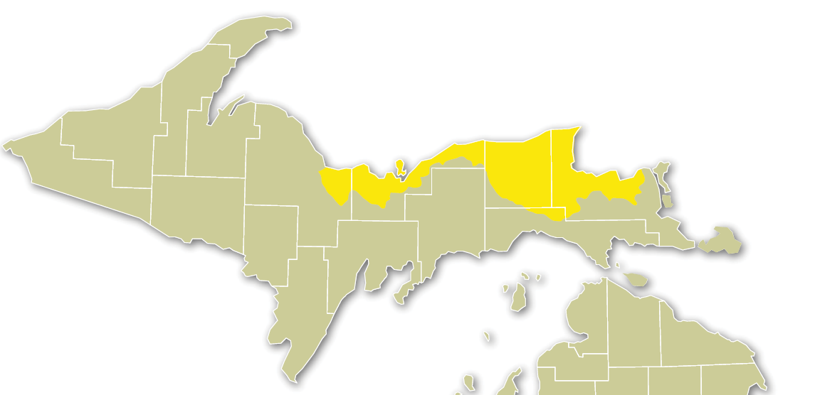 Eastern Lake Superior map