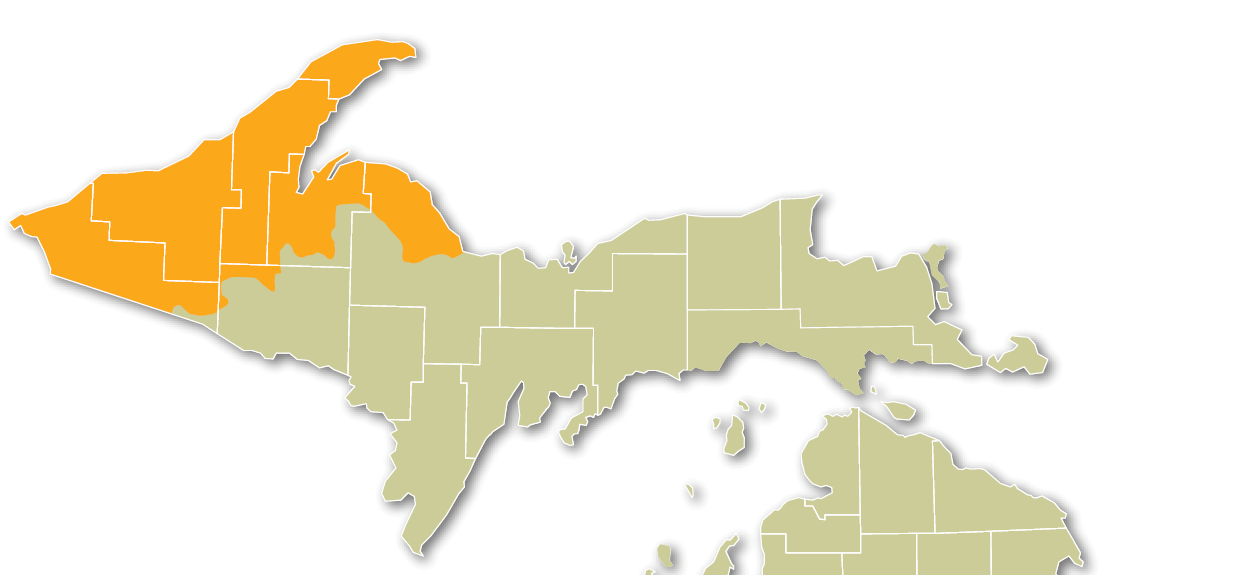 Western Lake Superior map
