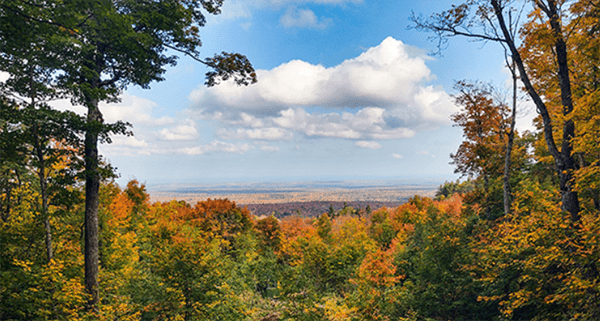 aerial view of Michigamme Highlands