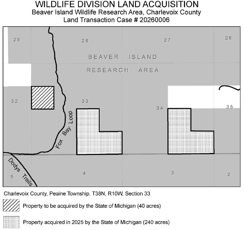 map showing land purchase 20260006 Derr
