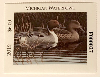 Mint Michigan Duck Stamp