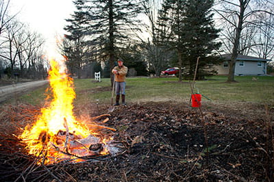 Debris burning
