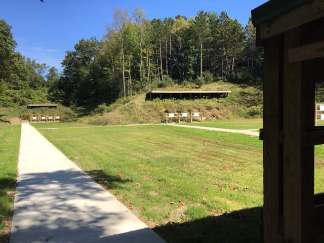 ADA accessible walkways at DNR Dansville Shooting Range 