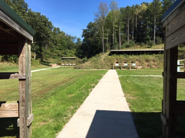 ADA accessible walkways at DNR Dansville Shooting Range 