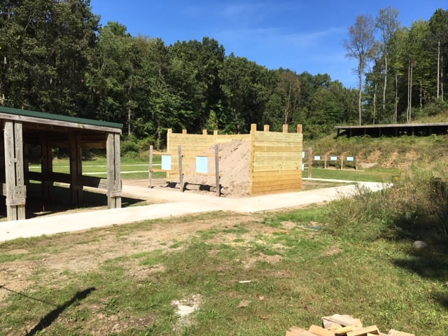 handgun range at DNR Dansville Shooting Range