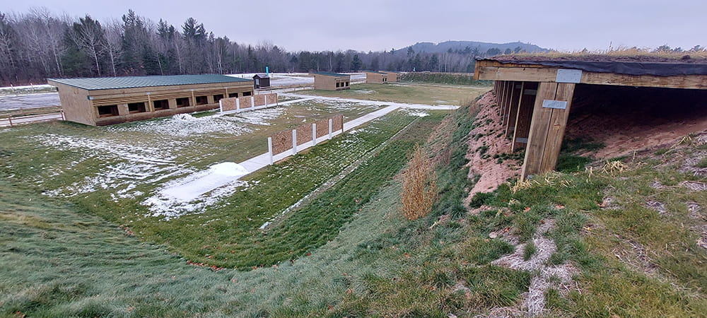 10-yard pistol and 25-yard rifle range at Skogland-Erickson Shooting Range