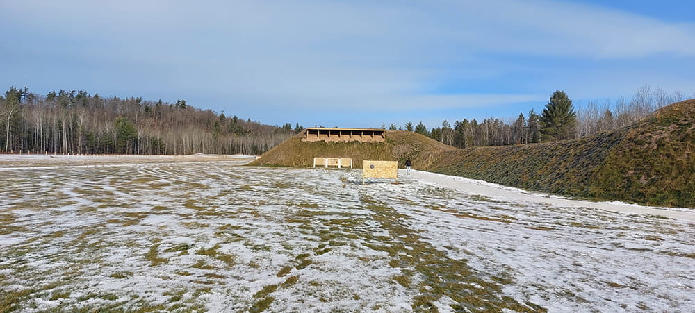 50-yard rifle range at Skogland-Erickson Shooting Range