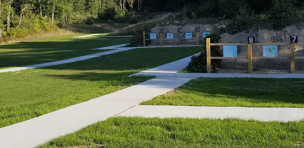ADA accessible walkways at DNR Ortonville Shooting Range