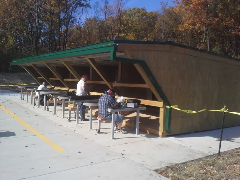 Pontiac Lake Shooting Range handgun range shooting stations