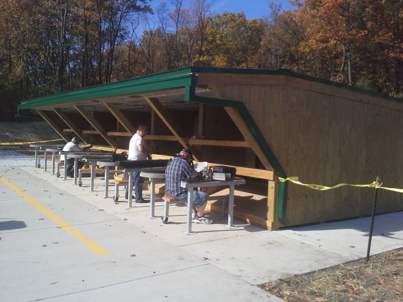 Pontiac Lake Shooting Range handgun range shooting stations