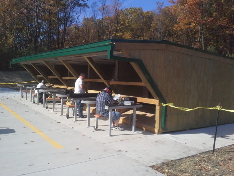 Pontiac Lake Shooting Range handgun range shooting stations
