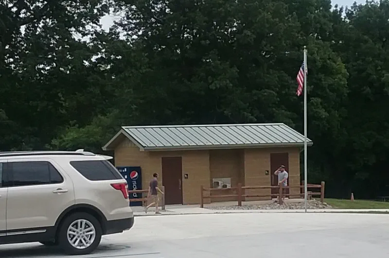 Pontiac Lake Shooting Range heated restrooms building