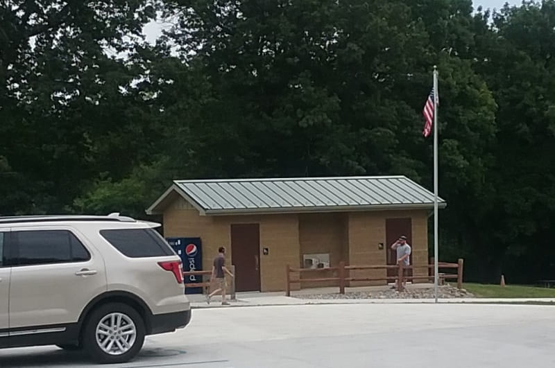 Pontiac Lake Shooting Range heated restrooms building