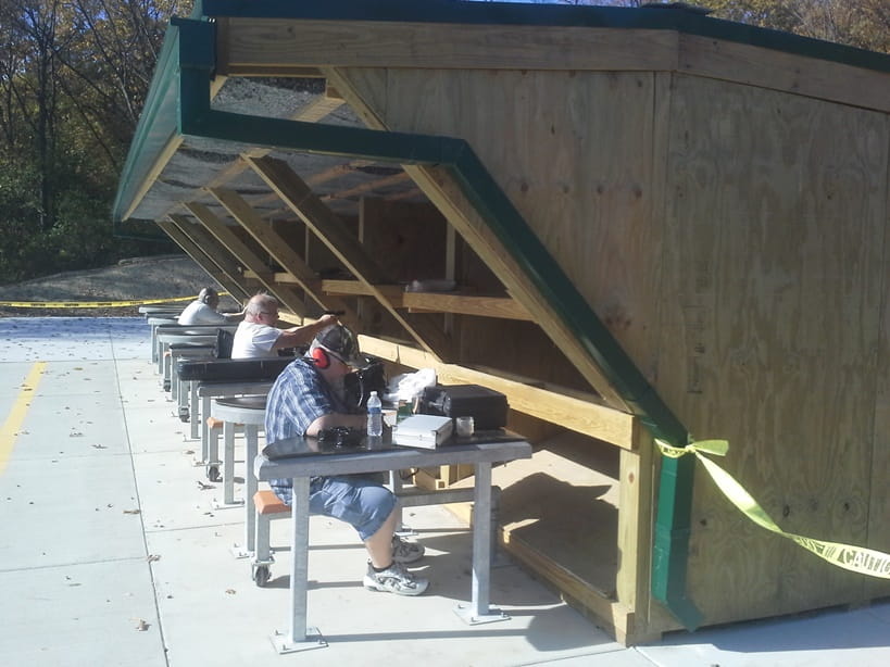 Pontiac Lake Shooting Range handgun range shooting stations