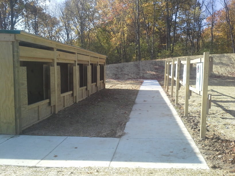 Pontiac Lake Shooting Range handgun range shooting stations and targets