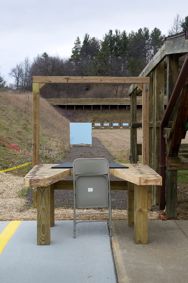 Sharonville handgun range shooting station