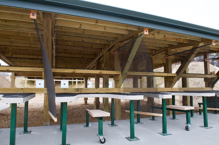Sharonville handgun range stations - front