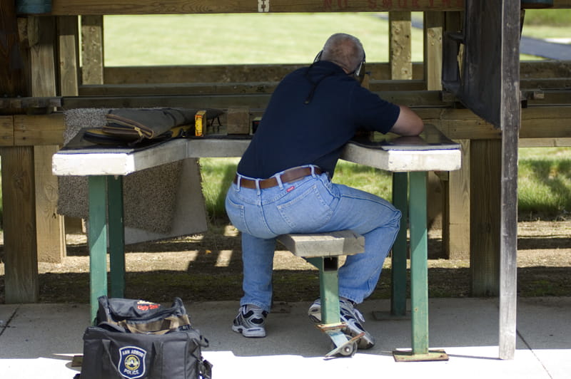 Sharonville Shooting Range - man shooting