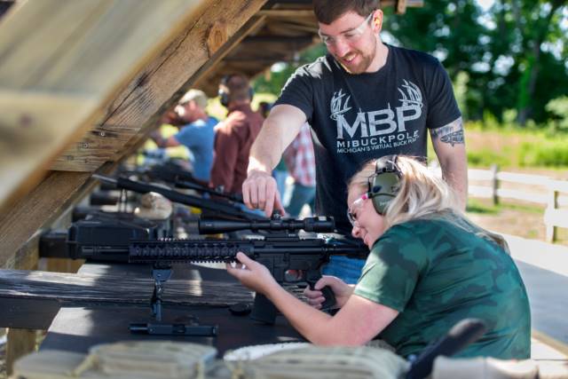 Rose Lake Shooting Range ? rifle shooter using range