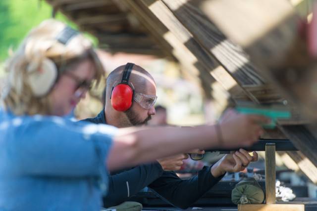 Rose Lake Shooting Range - shooters using range