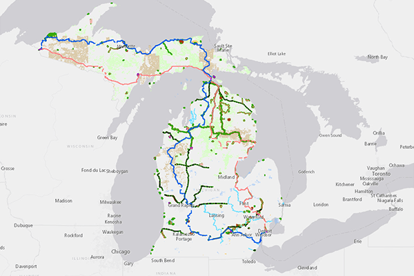 screenshot of GIS map