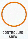 controlled area sign