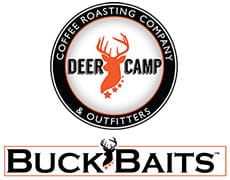 Buck Baits and Deer Camp Coffee Logos