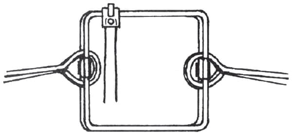 An illustration of a body gripping trap. 