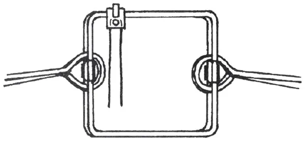 An illustration of a body gripping trap.