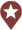 A maroon drop with a white star representing a field office