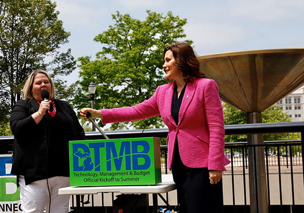 Governor Whitmer and Director Lange
