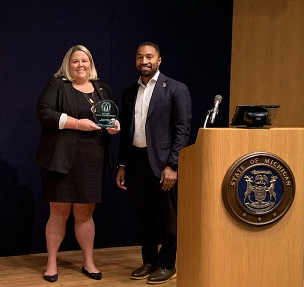 Lange and Hollier Gold-level Veteran Friendly Employer Recognition Oct 2 2023