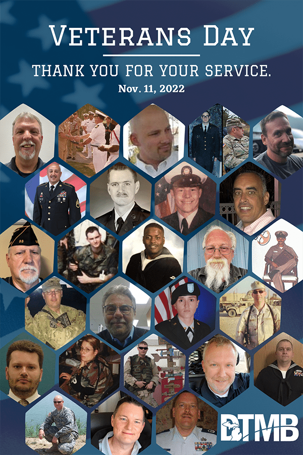 DTMB Veterans Day 2022 Thank you to all who served