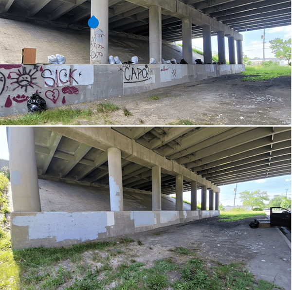 Underpass cleanup