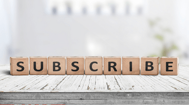 Blocks spelling out Subscribe