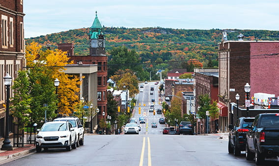 Photo of downtown Marquette by Gary Meulemans