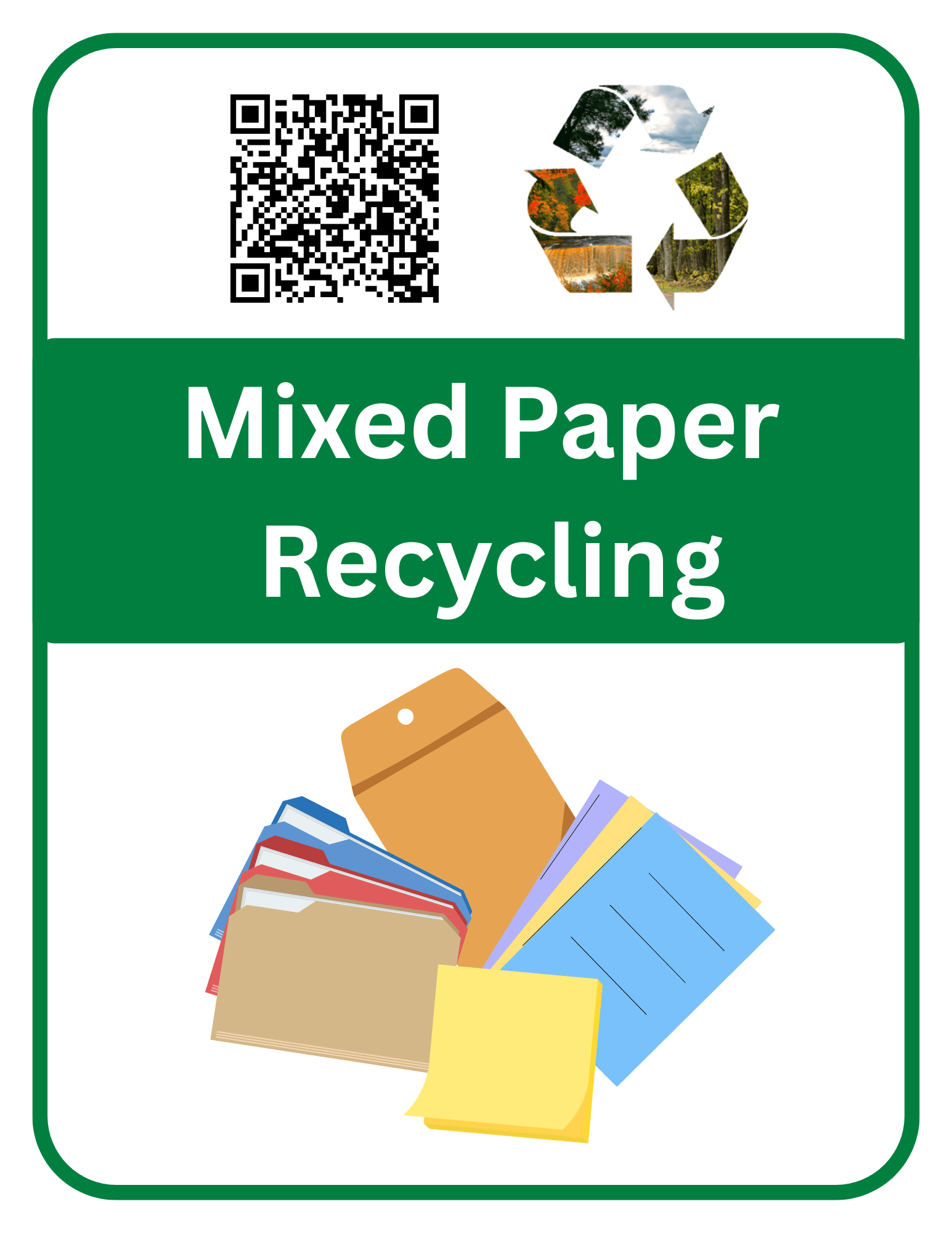 Mixed Paper Label