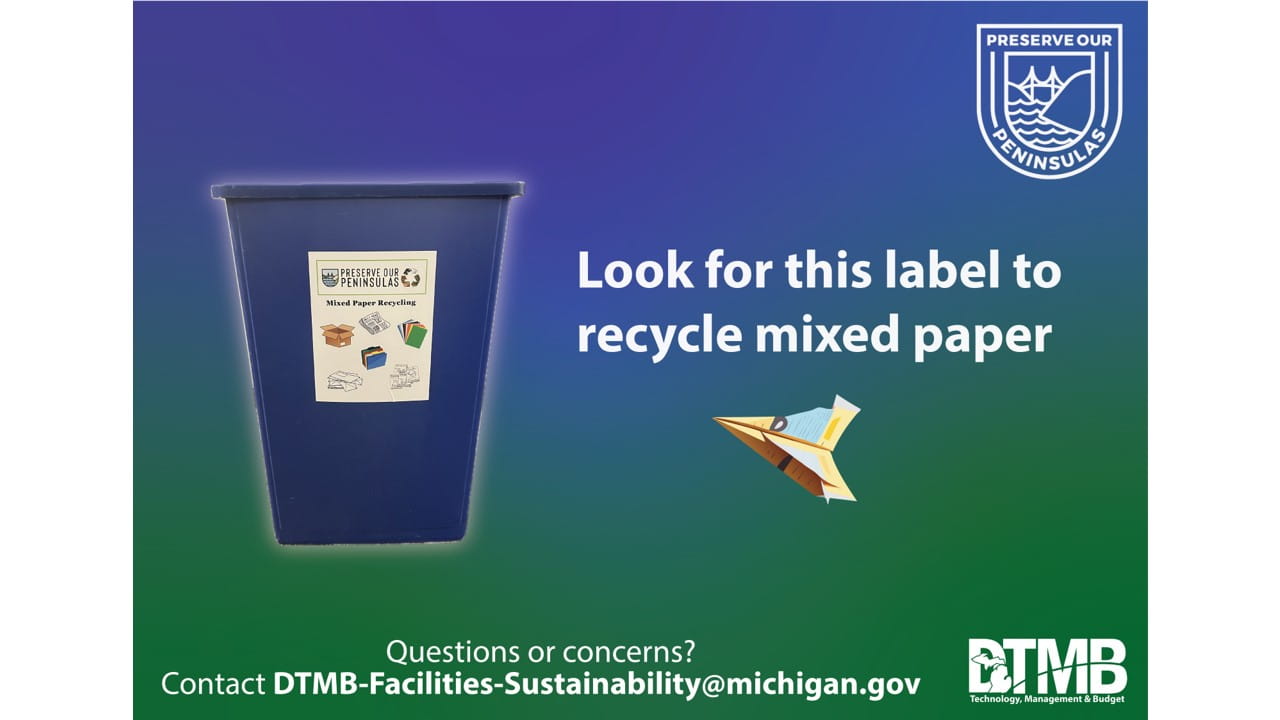 Mixed recycling slide