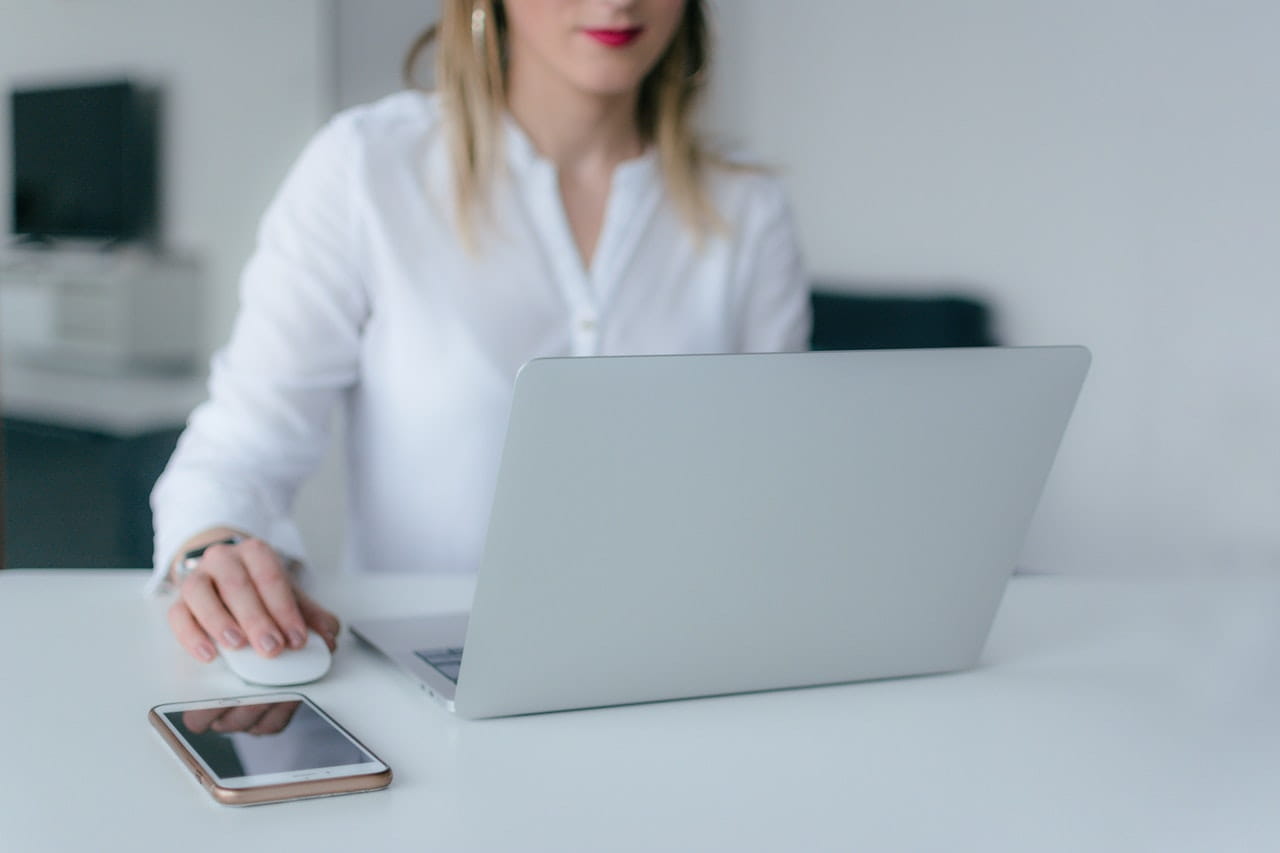 Person on laptop.