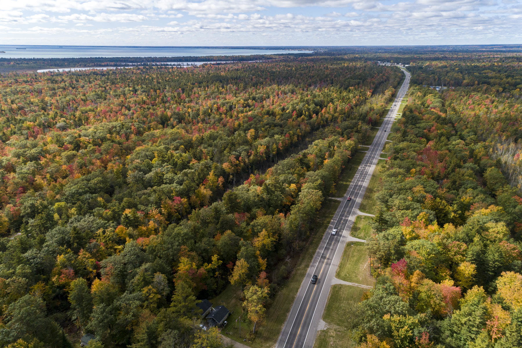 aerial view of US-23